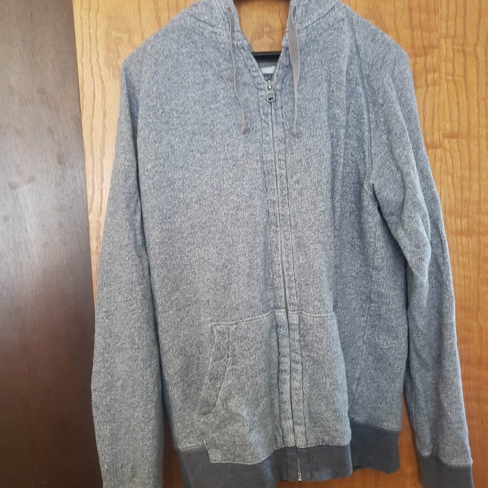 Gap Full-Zip Hoodie – Men’s Large – Heather Gray – Classic Casual